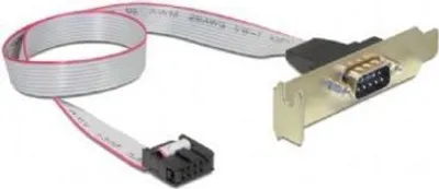 Produktbild von gembird DB9-Buchse auf Low-Profile-Halterung, 40-cm-kabel