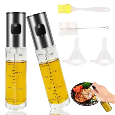 Ölsprüher 2er-Set, 100 ml, BPA-frei, tropffrei, für Airfryer & Grill