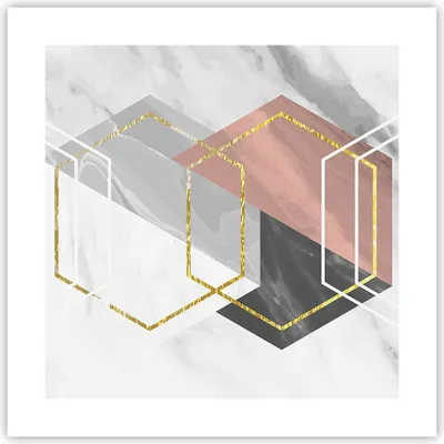 Produktbild von Poster - Poster ohne Rahmen - Zahlen Weiß Golden - 40x40 cm - Wand Bild - Wanddeko - Wandbilder - Kunstposter - Wandposter - Bilder - Kunstdruck - Wanddekoration - Wandbild - P2XAC40x40-5087