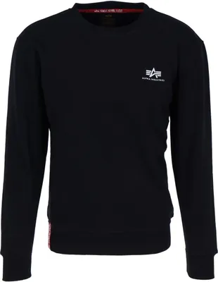 Produktbild von ALPHA INDUSTRIES BASIC SWEATER SMALL LOGO Herren Sweater, Größe:XXL, Alpha Industries Farben:03 Black