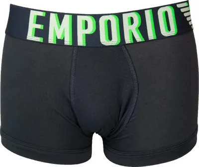 Produktbild von EMPORIO ARMANI Herren-Boxershorts, sichtbarer Gummizug mit Logo, Stretch-Baumwollunterwäsche, Artikel 111389 4R516, EUR L - CN 175/95 - BR G - MX G, Cotone 95%,Elasthan 5%