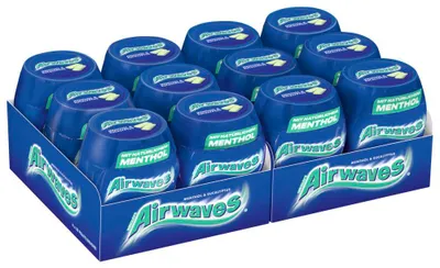 Produktbild von AIRWAVES Dose Menthol & Eucalyptus 2x6 x50 Dragees - 12 Dosen (SK)