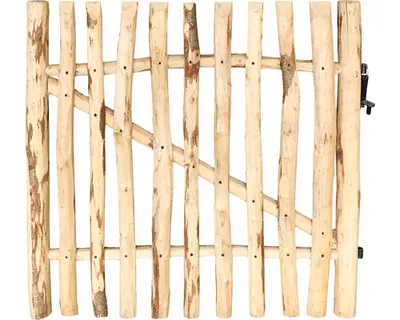 Produktbild von Einzeltor Premium Haselnuss ohne Pfosten 100 x 120 cm Lattenabstand 4-5 cm natur