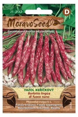 Obrázek produktu pro Fazol keříčkový BORLOTTO LINGUA, melírovaný 68254