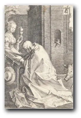 Produktbild von Kunstdruck „Versuchung des Antonius“ von Hendrick Goltzius – 40×60 cm – ungerahmt
