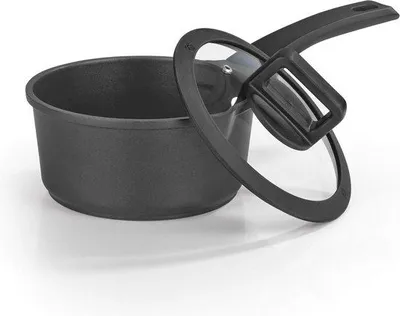 Produktbild von Famanu Stielpfanne 18 cm mit Wärmeindikator und Silikondeckel