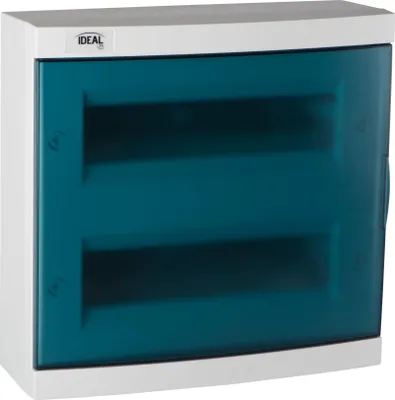 Zdjęcie produktu dla Rozdzielnica modułowa 2x12 natynkowa IP30 N+PE drzwi transparentne KDB-S24T biała 23614