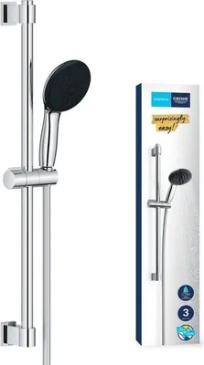 Obrázek produktu pro Sprchová souprava, 3 druhy proudu, GROHE Vitalio Start 110 26032001, 60cm tyč, 1,75m hadice, úsporná