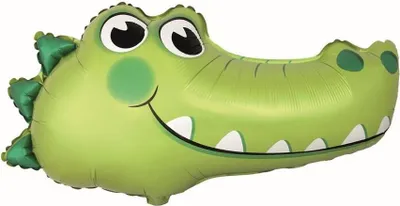 Image de Ballon de baudruche Crocodile - safari - 60 cm