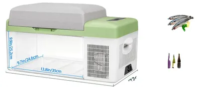 Produktbild von Tragbarer Kühlschrank, 21 Quart Kapazität, Batterieschutzsystem, 20L