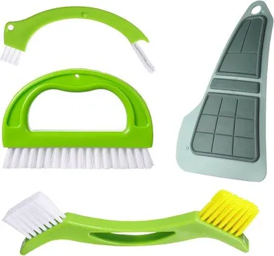 Zdjęcie produktu dla Zestaw 4 szczotek do czyszczenia – do kuchni i łazienki – 4 sztuki