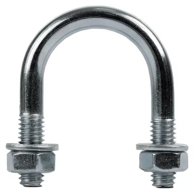 Obrázok produktu pre Pozinkovaná svorka typu B s maticami a podložkami M6 x 23 (1/2")