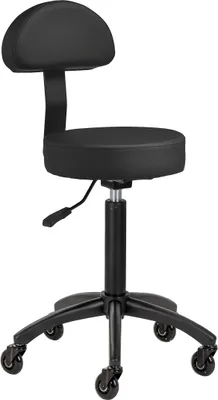 Productafbeelding van Kapperskruk Comfort Plus met rugleuning – zwart