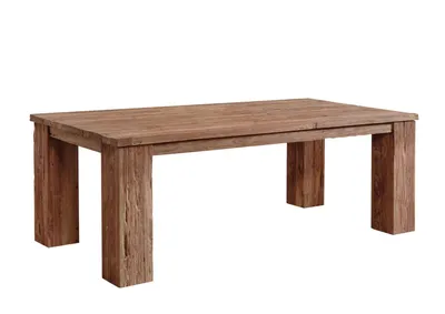 Image de MASSIVMOEBEL24 | Table à manger 250x110 Teck brut Teck naturel BASSANO #101