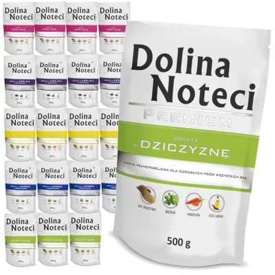 Produktbild von Dolina Noteci Premium Mix 5 Geschmacksrichtungen, 20 x 500 g Nassfutterbeutel für Hunde