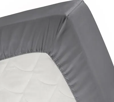 Produktbild von Cinderella - Topper-Spannbettlaken (bis 15 cm) - Jersey - 180x200/210 cm - Anthracite