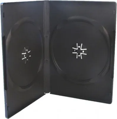 Produktbild von MediaRange BOX12-M, DVD-Hülle, 2 Disks, Schwarz, Kunststoff, 120 mm, RoHS