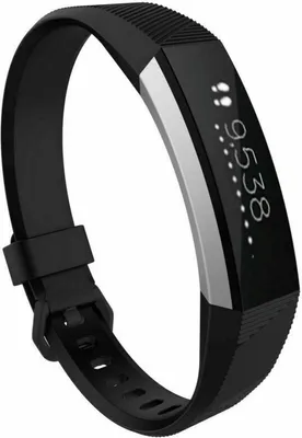 Produktbild von Strap-it® Fitbit Alta / Alta HR Silikonarmband (Schwarz) - Große: M/L