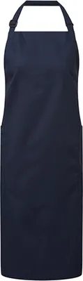 Immagine prodotto di Premier Workwear PR120 | Grembiule pettorina, Grembiule pettorina riciclato e biologico equosolidale, 86 x 72 - Colore: Navy (circa Pantone 533C) - Dimensioni: 86 x 72 cm