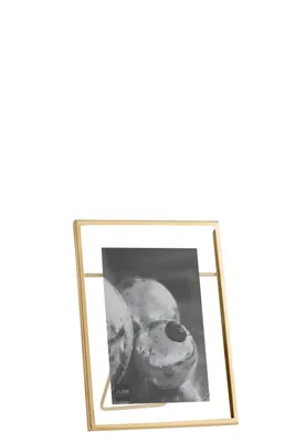 Image de J-Line Cadre photo 10X15 Transparent Métal Or Small
