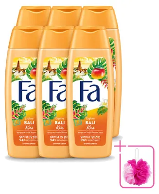Productafbeelding van 6 x Douchegel Bali Kiss - Mango en vanillebloem - 250 ml - Voordeelverpakking - 6 stuks