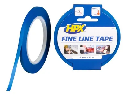Produktbild von HPX Kreppband FL0633 0,15mm 6mm 33m