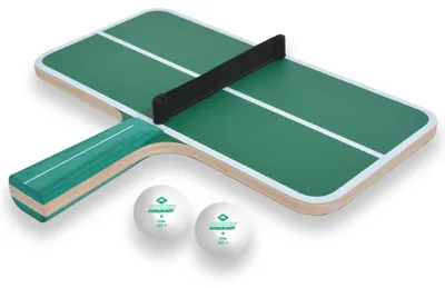 Immagine prodotto di Set da ping pong Schildkröt Challenge, 1 mazza a forma di piccolo tavolo da ping pong, rete, 2 palline, gioco di abilità per grandi e piccini