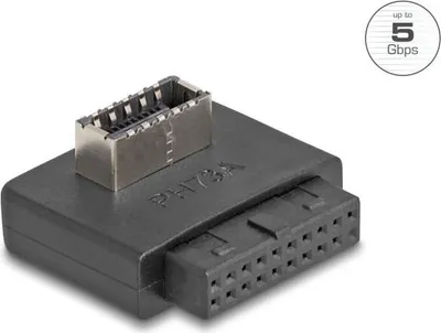 Produktbild von DeLOCK 67241, USB Typ-A, USB Type-E, Weiblich, Schwarz, China, 5 Gbit/s