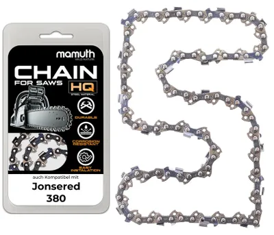 Produktbild von Kette für Motorsäge 45cm 1,5mm 0,325"" 72TG für Jonsered 380