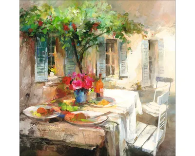 Produktbild von Leinwandbild Beautiful Garden I 50x50 cm