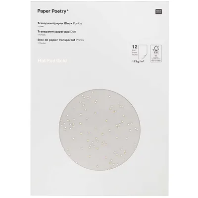 Produktbild von Transparentpapier, Punkte / GoldMix