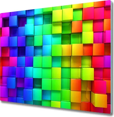 Immagine prodotto di Piatto in vetro per piano cottura, 60x52 cm. Protezione antischizzi in vetro. Tagliere. Contenitori colorati
