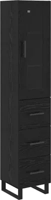 Immagine prodotto di Credenza Rovere Nero 34,5 x 34 x 180 cm Legno multistrato
