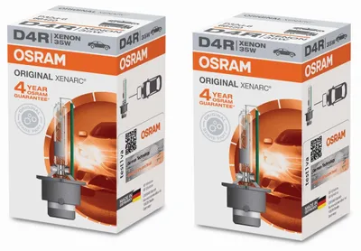Immagine prodotto di Lampade allo xeno originali OSRAM Xenarc Classic D4R 35W, confezione da 2, per fari