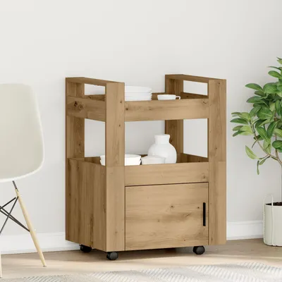 Produktbild von Möbel Küchenwagen Artisan Eiche 60x45x80 cm Holzwerkstoff - Servierwagen 862121