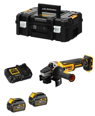 Imagen del producto de Amoladora DeWALT DCG418T2 FlexVolt (2 x 54V/18V 6,0Ah + DCB116 + TSTAK II)