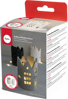 Zdjęcie produktu dla Rayher silikonowa forma do odlewania latarni, ø 8 cm x wys. 11,2 cm