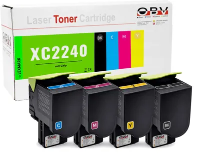 Produktbild von OBV Toner 4er Set kompatibel mit Lexmark 24B7182-85 - XC2240 XC4240 XC4240i