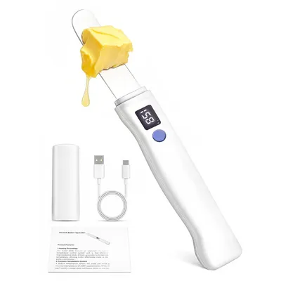 Produktbild von Beheiztes Buttermesser aus 304 Edelstahl USB Aufladung Wasserdicht Warme Brotschneidemaschine