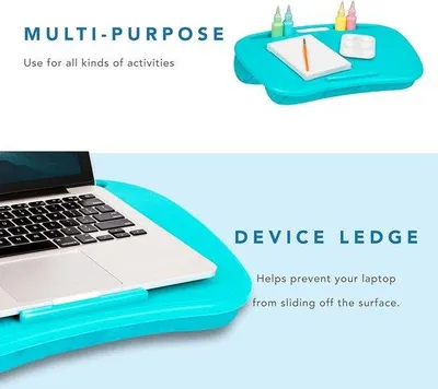Produktbild von Famanu Laptopkissen Turquoise – geeignet für Laptops bis 15 Zoll – kompakt