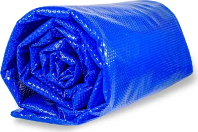 Produktbild von Interline Sommerabdeckung Holzpools 8,40 x 4,90m Oval, Pool-Solarabdeckung, Überirdischer Pool, Oval, Blau, 0,4 mm, 8400 mm