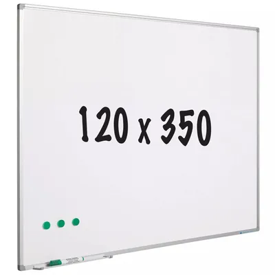 Image de Tableau blanc émail-acier Watkins - Blanc - Magnétique - 120x350cm