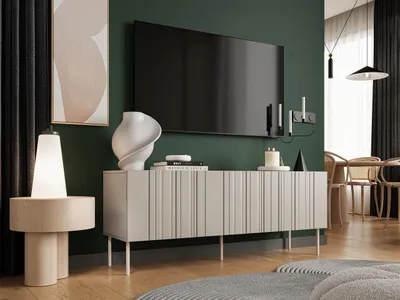 Obrázek produktu pro Stolek pod TV KERENS - matný béžový