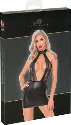 Produktbild von Enges Spitzen Mini Kleid mit tiefem Dekolleté und freiem Rücken, Größe S