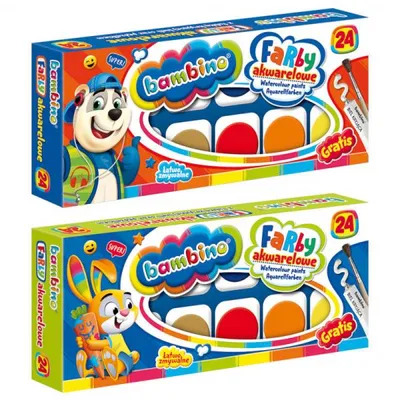 Produktbild von Aquarellfarben 24 Farben Bambino