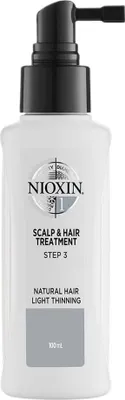Zdjęcie produktu dla Nioxin System 1 Kuracja bez spłukiwania do skóry głowy i włosów naturalnych lekko przerzedzonych, 100 ml