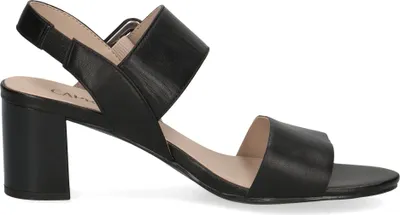Produktbild von Caprice Damen Sandale Blockabsatz Schnalle Leder Sandalette 9-28306-42, Größe:40 EU, Farbe:Schwarz