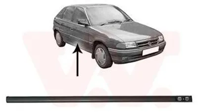 Produktbild von VAN WEZEL Zierleiste für die Tür Vorne Rechts Leiste für OPEL Astra F CC (T92) 3734424