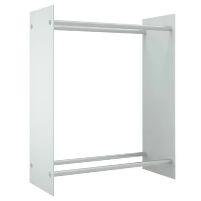 Produktbild von vidaXL Brennholzregal Weiß 80x35x100 cm Hartglas