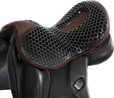 Obrázok produktu pre Acavallo sedlová podložka na drezúru Gel Out Ortho Coccyx 20 mm, veľkosť: M, farba: hnedá